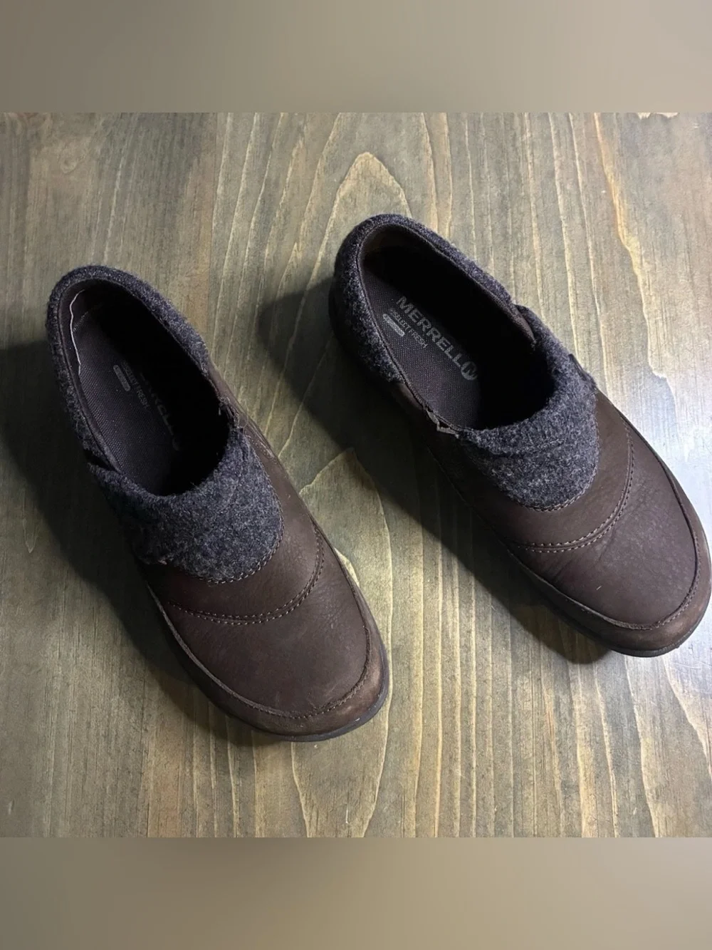 Merrell Dassie Fold Slip On Shoe loafer Bracken Women's Size 7 Leather Slip-On